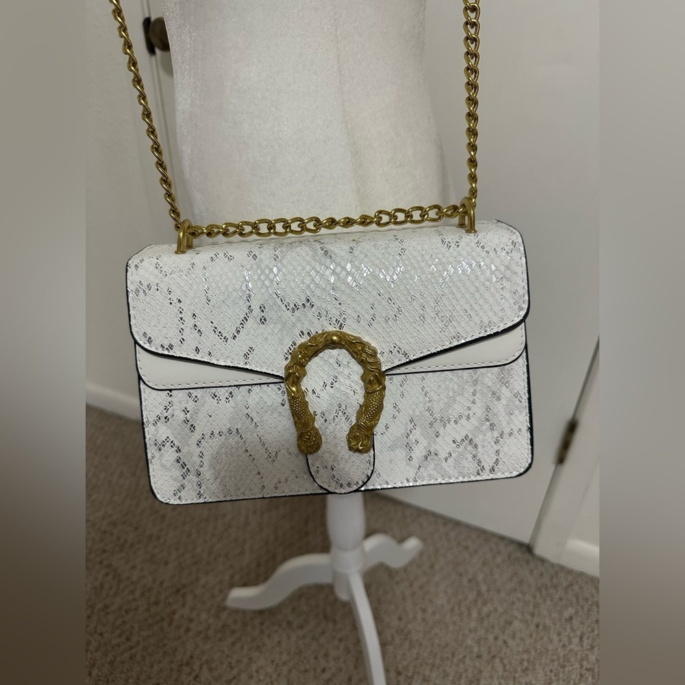 Shoulder or crossbody purse white - Picture 2 of 6